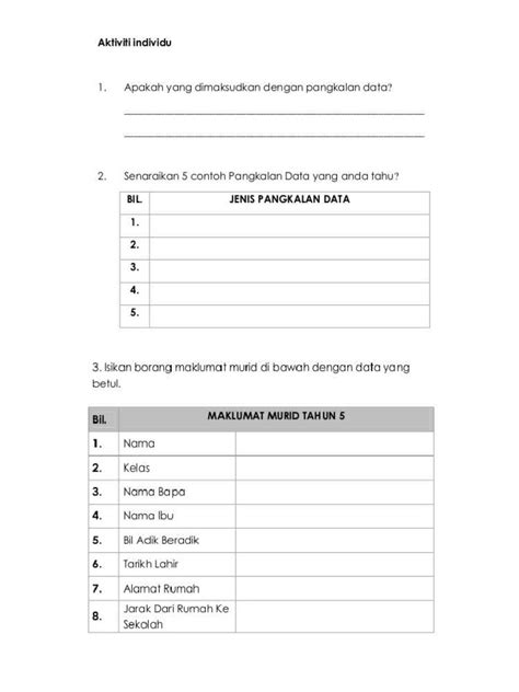 Lembaran Kerja Tmk T5 Pdf