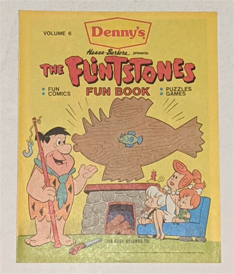 Flintstones Fun Book 6 Dennys Mini Comic 1989 Comic Books Modern