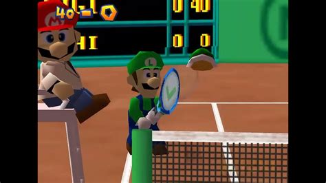 Mario Tennis 64 Moonlight Cup Luigi Youtube