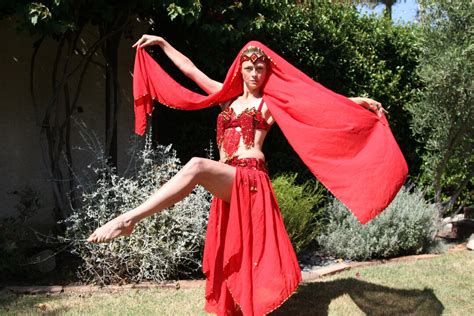 Ruby Red Professional Bellydancer Costume Etsy
