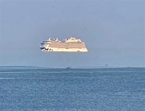 Bizarre Floating Cruise Ship Spotted Off British Coast In Mind