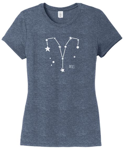 Zodiac T Shirt Celestial Constellations Ladies Horoscope Etsy New Zealand