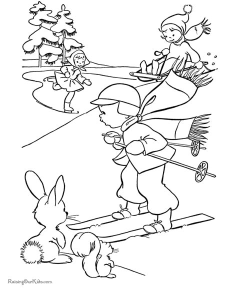 Stunning winter clothes coloring pages printable with winter. Winter/January Coloring Pages - Coloring Home