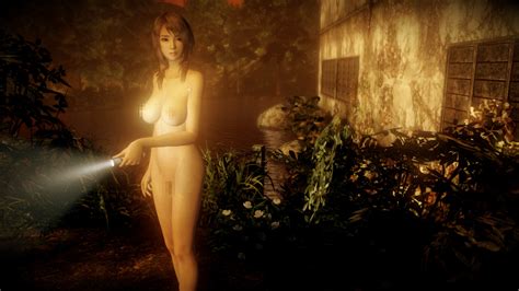 Fatal Frame Maiden Of Black Water Mod Runs Around Outside Nude