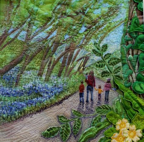 Woodland Walk In Textile Art Textile Art Art Textiles