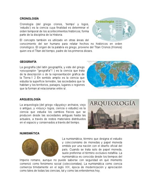Ciencias Auxiliares De La Historia Concepto E Imagenes Numismática