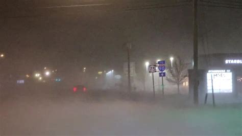Dramatic Lake Effect Snow Forms In Buffalo New York Videos From The