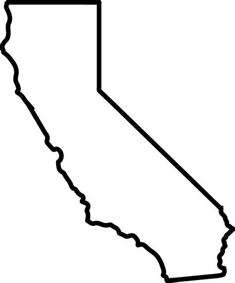 California Clipart Outline California Outline Transparent Free For