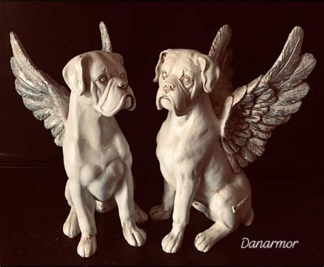 Boxer Dog 1 Memorial Angel With Wings Rainbow Bridge Etsy Ireland