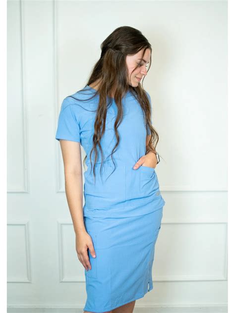 Womens Medical Scrub Skirts Ceil Blue Csaucy