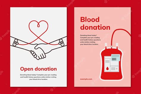 Premium Psd Blood Donation Campaign Template Psd Ad Poster In Minimal