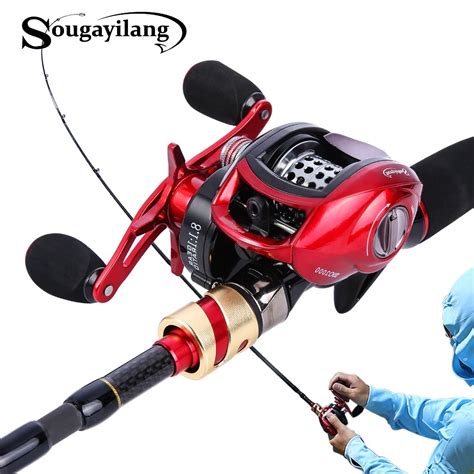 Sougayilang 4 Sections 2 1m Lure Rod And Baitcasting Reel Combo Carbon