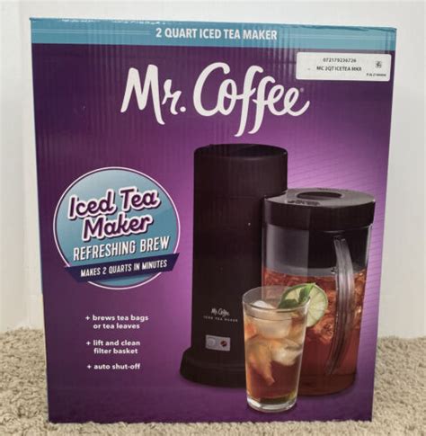 Mr Coffee 2 Quart Iced Tea Maker Black 2 In 1 Fast Brew Bpa Free