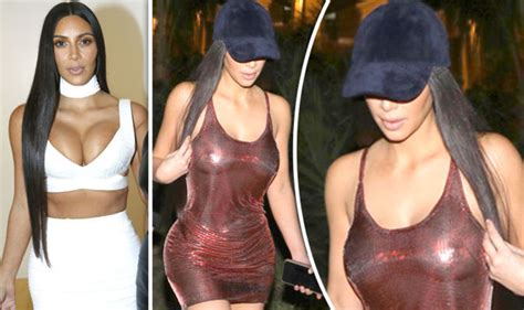 Kim Kardashian Leaves Nothing To The Imagination As She Goes Braless In