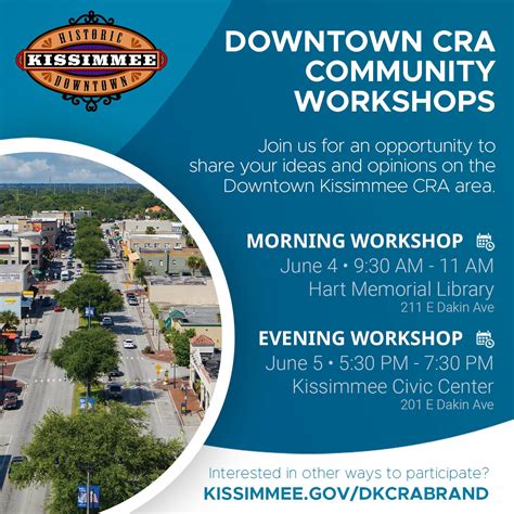 Downtown Kissimmee CRA Community Workshops