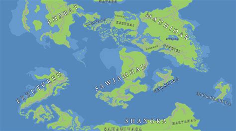 New Iteration Of My Alt Earth Fantasy World Map Imaginarymaps