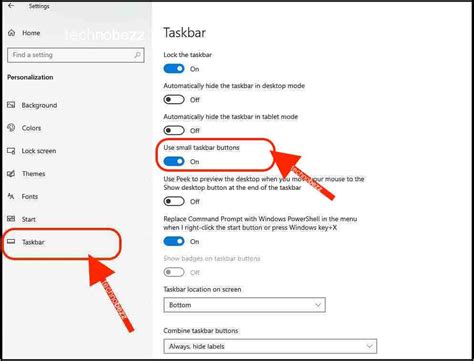 How To Change The Size Of The Taskbar Buttons On Windows 10