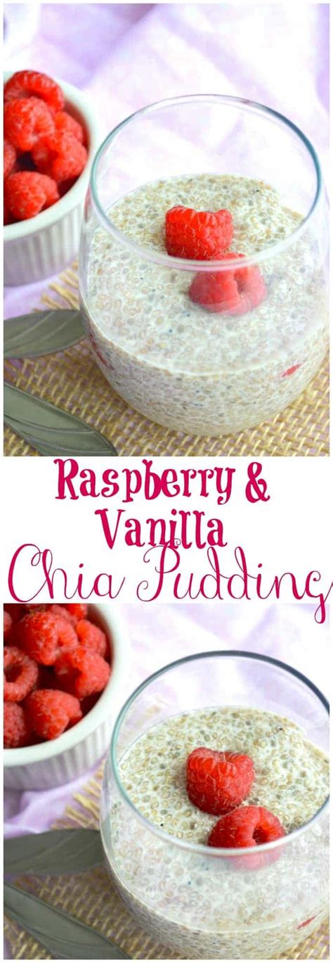 Raspberry And Vanilla Chia Pudding House Of Yumm