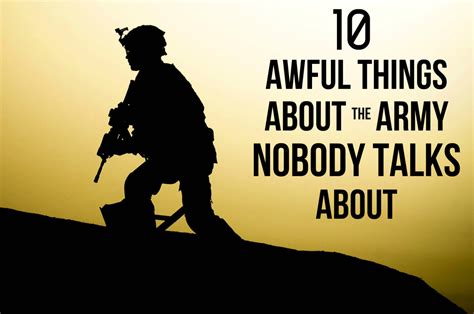10 Awful Things About The Army That Nobody Tells You Soapboxie