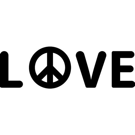 Love With Peace Symbol Vector Svg Icon Svg Repo