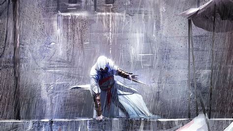 Hd Wallpaper Assassins Creed Altair Ibn La Ahad Artwork Painting