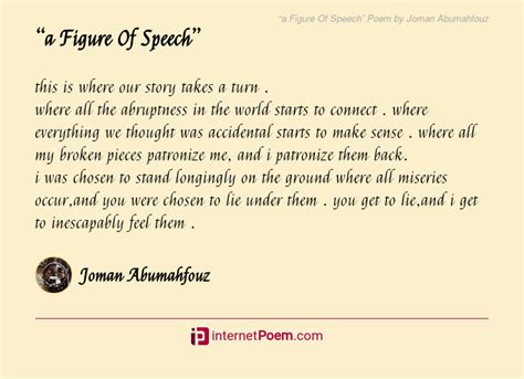 ?a Figure Of Speech? Poem by Joman Abumahfouz