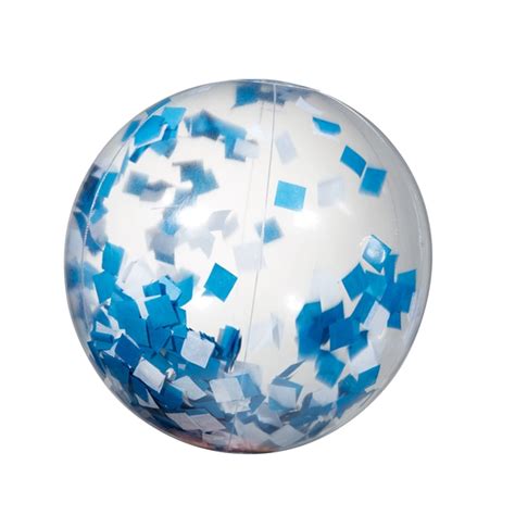 16 Blue And White Confetti Beach Ball Item Jk 9231 Imprintitems