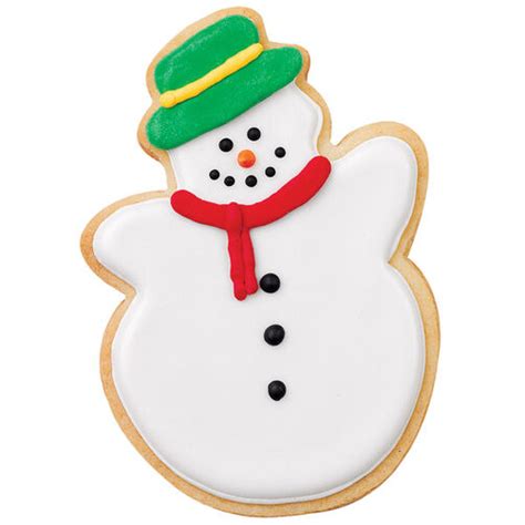 Cookie clipart christmas download set of 9 christmas digital | etsy. Traditional Snowman Cookie | Wilton