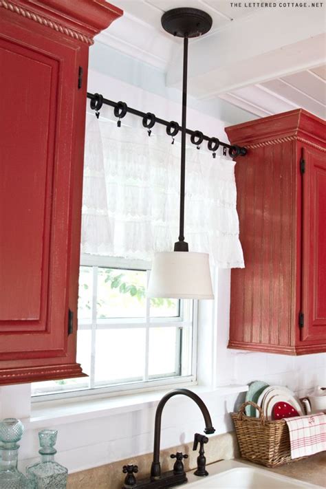 These window treatments look polished both raised and lowered, and are easy to diy with a set of standard blinds. Creative Kitchen Window Treatment Ideas - Hative