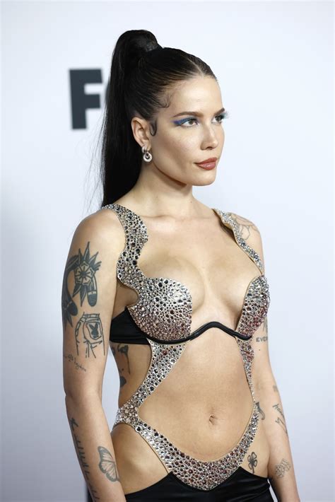 Photo Halsey Barely There Look More Stars Iheart Radio Music Awards 43