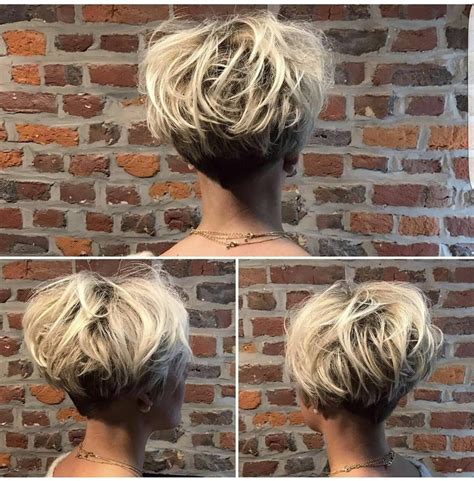 Short Stacked Haircuts Short Hairstyles For Thick Hair Short Pixie