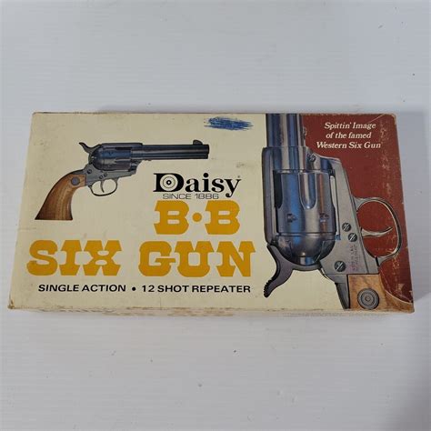 Vintage Daisy Bb Six Gun Model Spittin Image Shot Repeater
