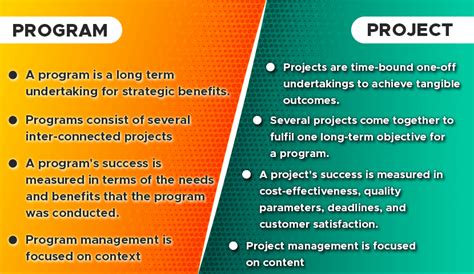 Program Manager Vs Project Manager