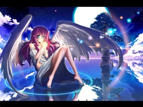 Angel Love Moonlight Beauty Anime Angel Hd Wallpaper Peakpx