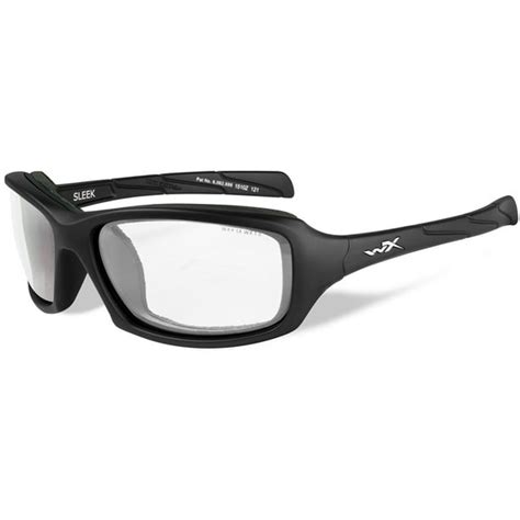 sport rx sport rx ccsle03 wiley x sleek sunglasses clear lens matte black frame walmart