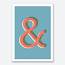 Ampersand Colour Wall Art Print  Free Shipping Fy