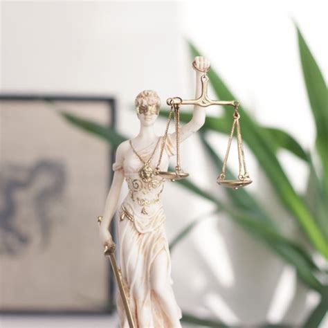 Lady Justice Statue Scales Of Justice Themis Blind Goddess Etsy