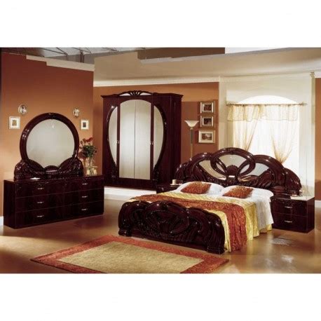 Chambre à coucher Italienne baroque complète 6pièces - Panel Meuble
