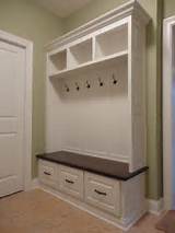 Entryway Storage Lockers With Bench Pictures