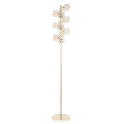 These home lamps are great for setting mood lighting in a living room, bedroom or for a being productive in a home office. Champagne Metal Lustre Glass 12 Ball Floor Lamp | Zurleys