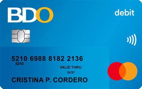 Debit Card Bdo Unibank Inc