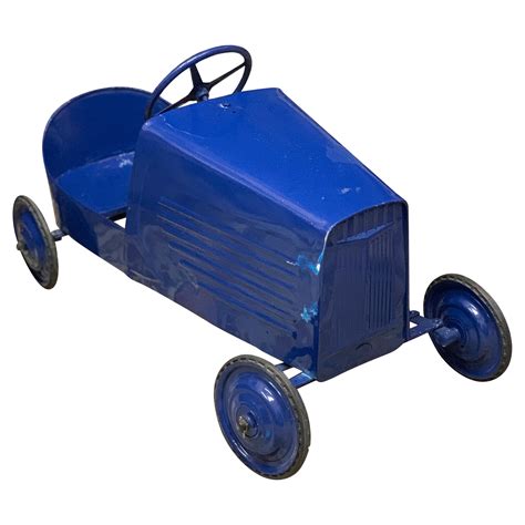 Vintage Metal Pedal Car With Open Hood At 1stdibs Metal Pedal Cars