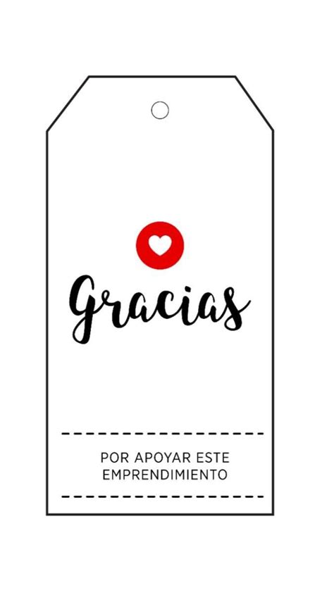 Etiqueta Gracias Tarjetas De Agradecimiento Imprimibles Eti