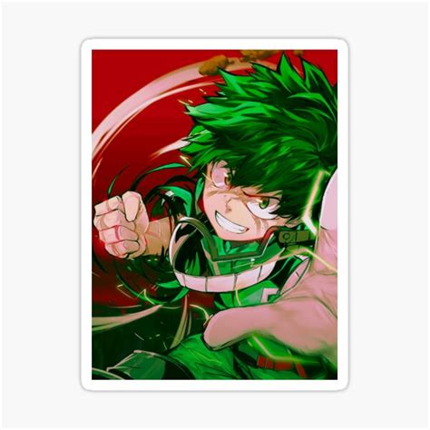 Izuku Midoriya My Hero Academia Sticker For Sale By Jo On Redbubble