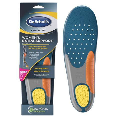 Dr Scholls Extra Support Pain Relief Orthotic Inserts For Women 6 11