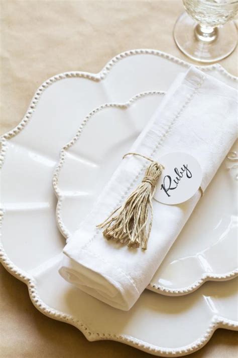 Diy Wedding Place Settings Weddbook