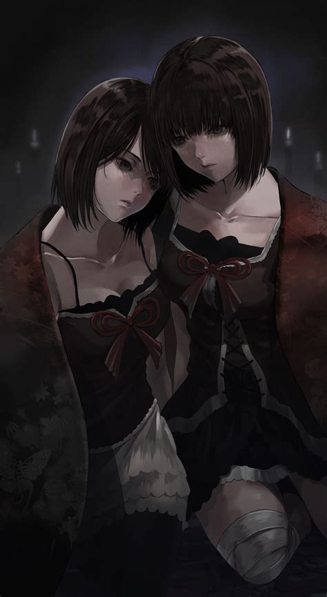 Amakura Mio And Amakura Mayu Fatal Frame And 1 More Drawn By Gauss