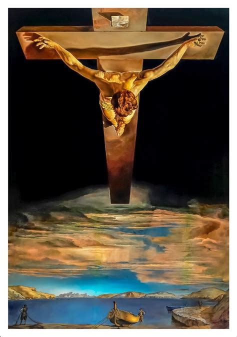 Lienzo Tela Cristo San Juan De La Cruz Salvador Dalí 55 X 80 Envío Gratis