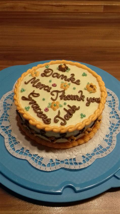 Danke für das rezept, der kuchen is grad im ofen, sieht sehr gut aus! Dankeschön -Torte | Torten, Dankeschön