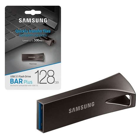 Samsung Bar Plus 128gb 300mbs Usb 31 Flash Drive Geekylk